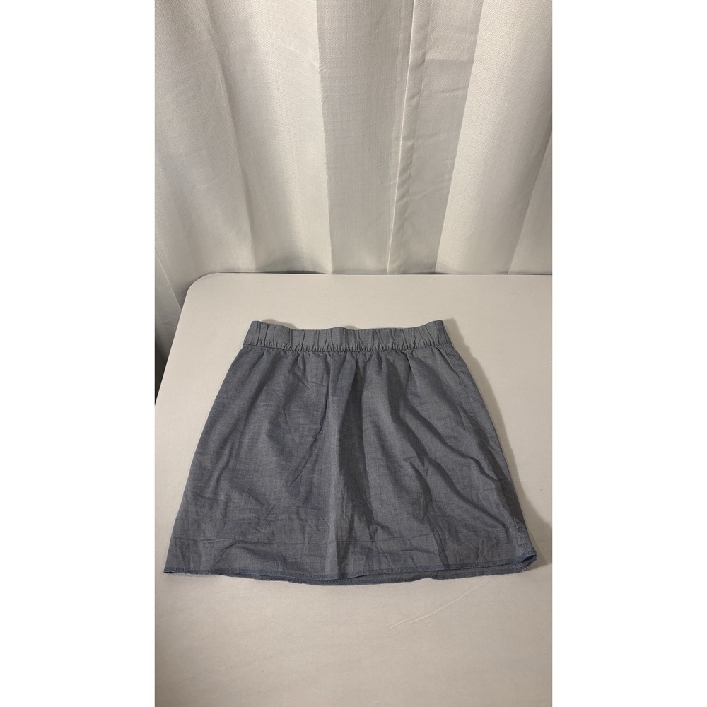 Tommy Hilfiger Pull On Women's Size 4 Chambray Skirt 100% Cotton Preppy Beach